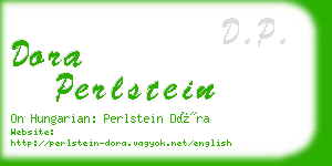 dora perlstein business card